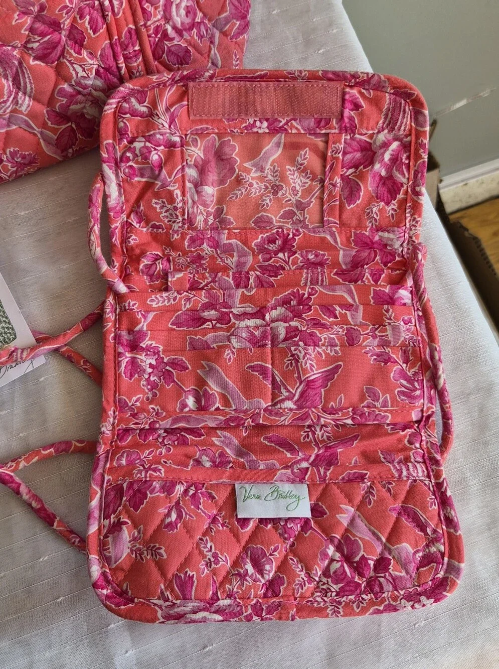 Vera Bradley Floral HopeTote and Crossbody Set -vibrant  Pink
